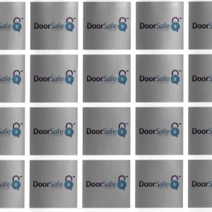 Door Safe Registered Small Foil Stickers